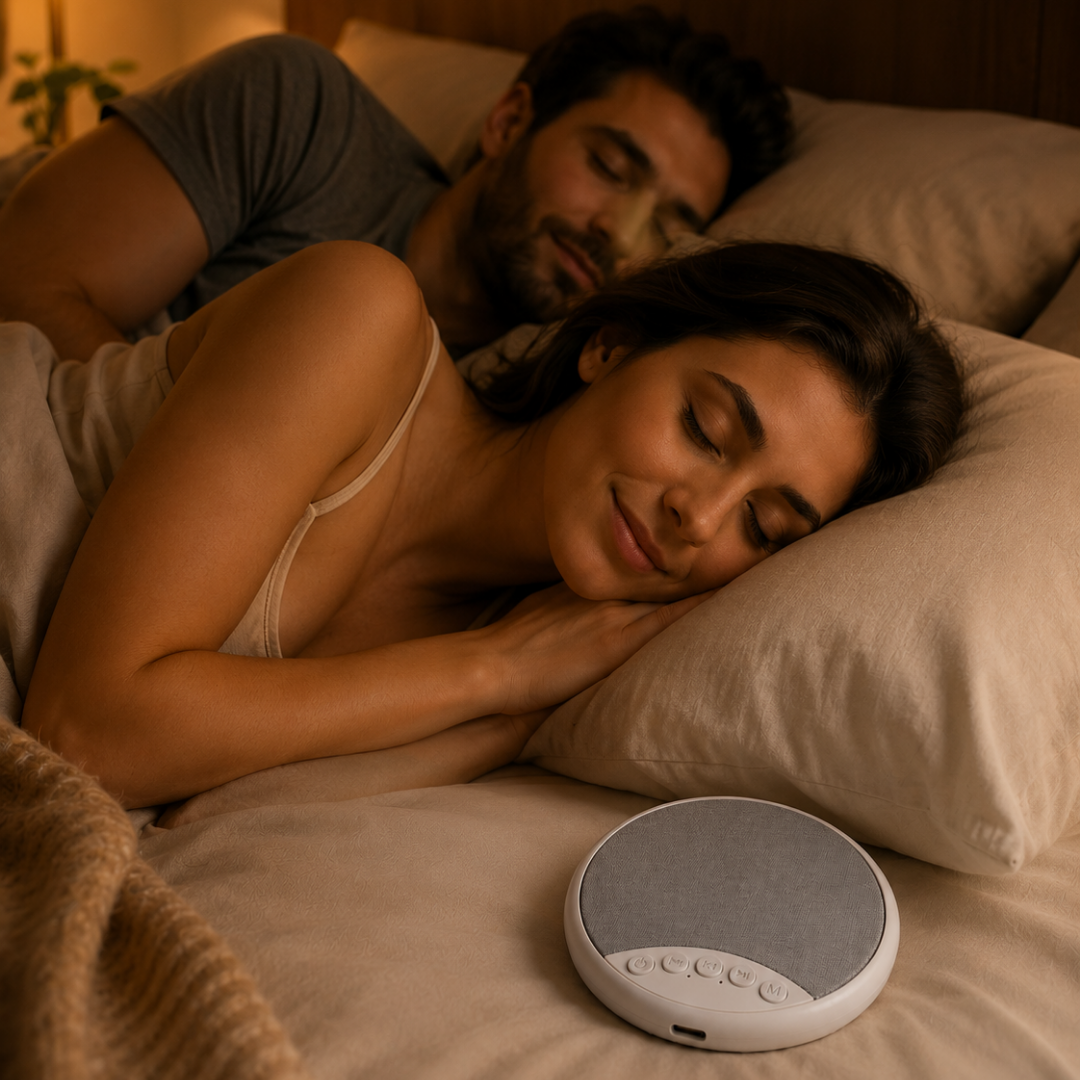 Lunavive - NearSound™ compact slaapgeluidapparaat | Persoonlijke audio zonder iets te dragen
