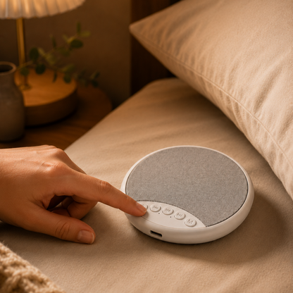 Lunavive - NearSound™ compact slaapgeluidapparaat | Persoonlijke audio zonder iets te dragen