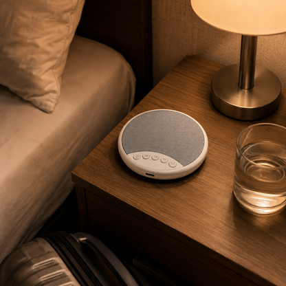 Lunavive - NearSound™ compact slaapgeluidapparaat | Persoonlijke audio zonder iets te dragen